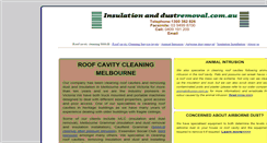 Desktop Screenshot of insulationanddustremoval.com.au